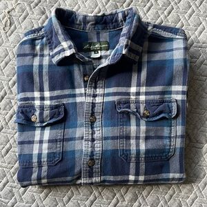 Eddie Bauer Mens sz Medium cotton Button Up